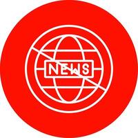 Fake News Multi Color Circle Icon vector