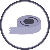 Tape Flat Circle Icon vector