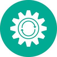 Repeat Multi Color Circle Icon vector
