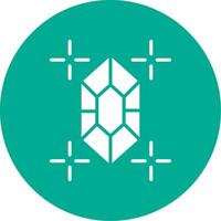 Gem Multi Color Circle Icon vector