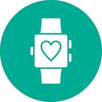 Smartwatch Multi Color Circle Icon vector