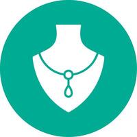 Necklace Multi Color Circle Icon vector