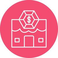 Pawn Shop Multi Color Circle Icon vector