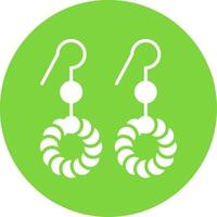 Earrings Multi Color Circle Icon vector