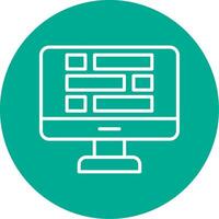 Dashboard Multi Color Circle Icon vector