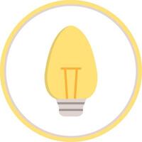 Candle Light Flat Circle Icon vector