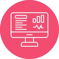 Dashboard Multi Color Circle Icon vector