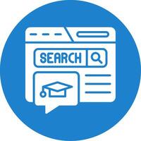 Education Forum Multi Color Circle Icon vector