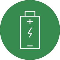 Battery Charged Multi Color Circle Icon vector