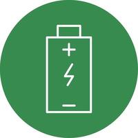 Battery Charged Multi Color Circle Icon vector