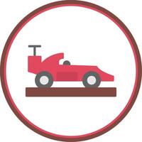 Racing Flat Circle Icon vector