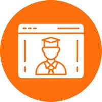 Student Multi Color Circle Icon vector