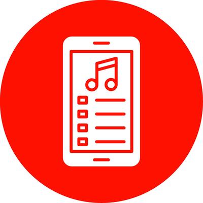 Mobile App Multi Color Circle Icon