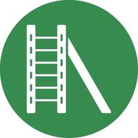 Ladder Multi Color Circle Icon vector