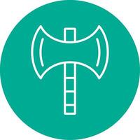 Axe Multi Color Circle Icon vector