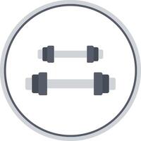 Weightlifting Flat Circle Icon vector