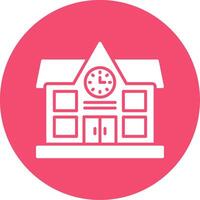 School Multi Color Circle Icon vector
