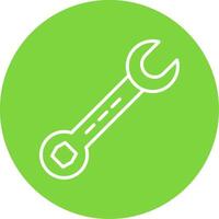 Spanner Multi Color Circle Icon vector