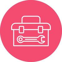 Tool Box Multi Color Circle Icon vector