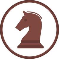 Chess Flat Circle Icon vector