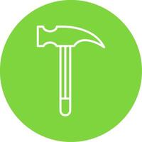 Hammer Multi Color Circle Icon vector