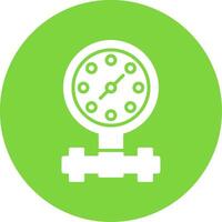 Pressure Gauge Multi Color Circle Icon vector