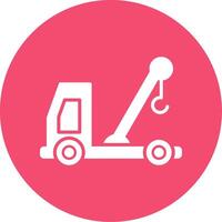 Lift Truck Multi Color Circle Icon vector