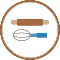 Baking Flat Circle Icon vector