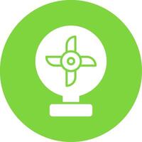 Cooling Fan Multi Color Circle Icon vector
