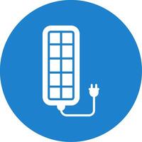 Solar Panel Multi Color Circle Icon vector