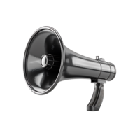 3d megaphone on isolated transparent background png