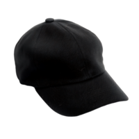 black cap on isolated transparent background png