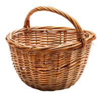 Empty Basket on isolated transparent background png