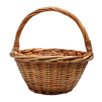 Empty Basket on isolated transparent background png