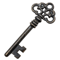 Key on isolated transparent background png