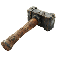 3d Hammer auf isoliert transparent Hintergrund png