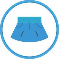 Skirt Flat Circle Icon vector