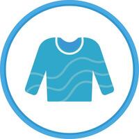 Jumper Flat Circle Icon vector