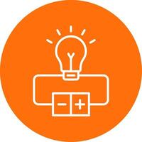 Electrical Circuit Multi Color Circle Icon vector