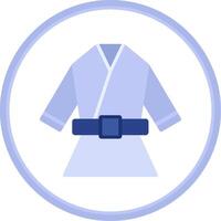 Kimono Flat Circle Icon vector