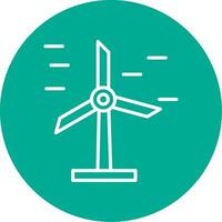 Wind Energy Multi Color Circle Icon vector