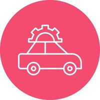 Car Repair Multi Color Circle Icon vector