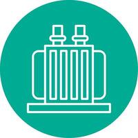 Transformer Multi Color Circle Icon vector