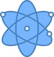 Science Line Filled Blue Icon vector