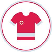 Shirt Flat Circle Icon vector