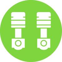 Pistons Multi Color Circle Icon vector