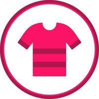 Shirt Flat Circle Icon vector