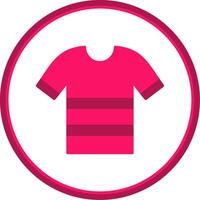 Shirt Flat Circle Icon vector