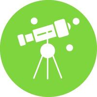 Telescope Multi Color Circle Icon vector