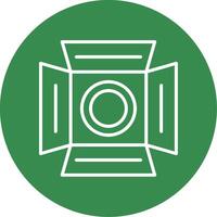 Spotlight Multi Color Circle Icon vector